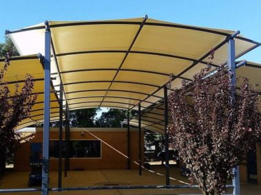 Mehler FR580 used in Rainbow Architectural Canopy Shade