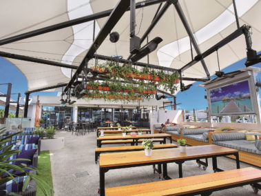 Mehler Textiles used for Coolum Beach Hotel Architectural Shade Structure