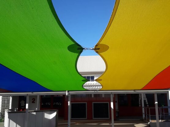 Smart use of Z16 Shade Cloth in a school by Nelson Shade Solutions NZ