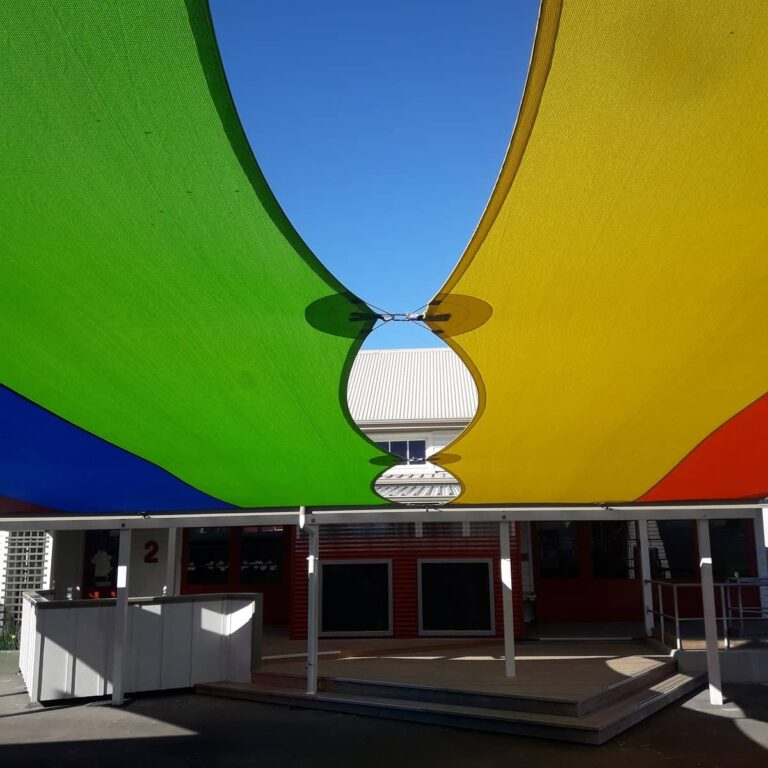 Smart use of Z16 Shade Cloth in a school by Nelson Shade Solutions NZ