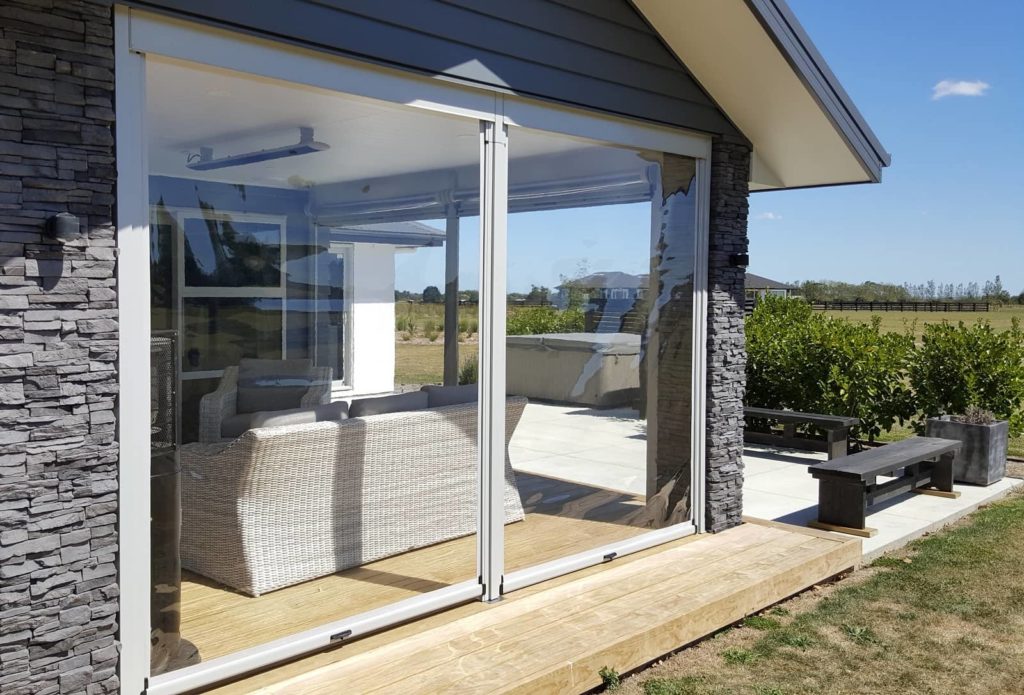 Ziptrak Clear PVC blinds by Canvasland NZ