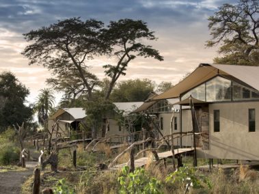 VALMEX® Lodge Deluxe FR PVC used for glamping huts - courtesy of Thorntree